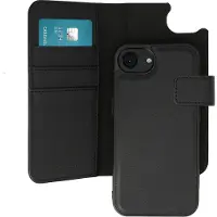 IMoshion Étui portefeuille luxe 2-en-1 amovible pour Apple iPhone 17e / 16e - Noir