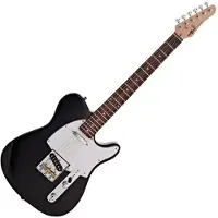 Gear4Music Guitare Électrique Knoxville par Noire