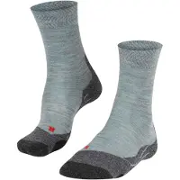 Falke - Chaussettes de randonnée - TK2 Explore W Melange Smoke Blue pour Femme en Laine - Taille 35-36 - Bleu