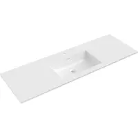Mexen Otis lavabo encastré 141 x 46,5 cm, blanc brillant - 25181400