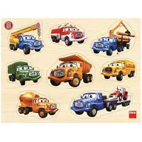 Dino Bikes Tatra - puzzle en bois 8 pièces