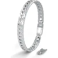 SERASAR Bracelet 'Cuban' argent
