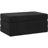vidaXL Canapé-lit pliant 100 x 67 x 45 cm Noir