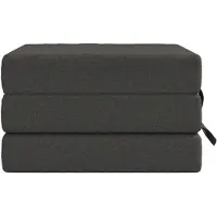 vidaXL Canapé-lit pliable 90 x 67 x 45 cm, gris foncé