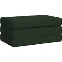 vidaXL Canapé-lit pliable 80 x 67 x 45 cm Vert foncé