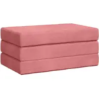 vidaXL Canapé-lit pliant 100 x 67 x 45 cm, rose