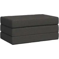 vidaXL Canapé-lit pliant 80 x 67 x 45 cm, gris foncé