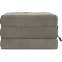 vidaXL Canapé-lit pliant 90 x 63 x 45 cm Gris clair
