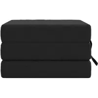 vidaXL Canapé-lit pliant 90 x 67 x 45 cm Noir