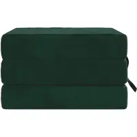 vidaXL Canapé-lit pliant 75 x 67 x 45 cm Vert foncé