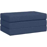 vidaXL Canapé-lit pliant 100 x 67 x 45 cm Bleu