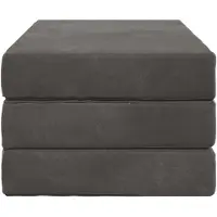 vidaXL Canapé-lit pliant 100 x 67 x 45 cm, gris foncé