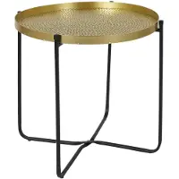 Home Deco Factory Table D Appoint Metal Martele Alia D50cm