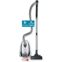 Severin BC 7035 Aspirateur au sol - blanc-gris, avec sac