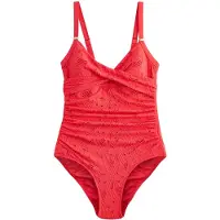 Next Maillot de bain modelant rouge orangé