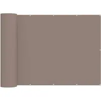 vidaXL Brise-vue pour balcon 150 x 200 cm, tissu enduit de PU, couleur taupe