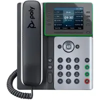 HP Poly Edge E300, Téléphone, Noir, Argent