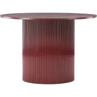 Venture Home Lenox table de salle à manger Ø110cm rouge.