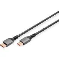 Digitus Câble de raccordement DisplayPort 16K version 2.1, 1m, 80G, noir
