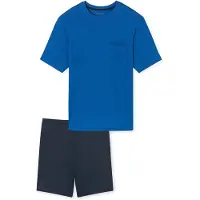 Schiesser Pyjama Schiesser Homme 181155 Indigo Blue-Taille 56
