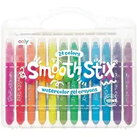 Ooly Crayons aquarelle en gel 24 couleurs + pinceau