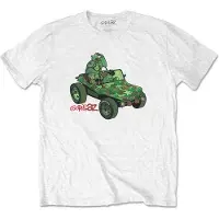 Ginza.se Hommes, T-shirt, Green Jeep, Blanc, (M)