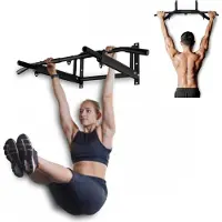 Mobiclinic Fitness, barre de traction murale, kit de fixation inclus, adaptée pour sac de frappe, poignées antidérapantes, capacité jusqu'à 250 kg