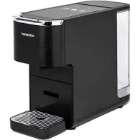 Tornado TCM7042-GS, machine à café à capsules, 1,5 litre, capsules de café, café moulu, 1350 W, noir