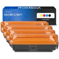 PrintAbout Toner compatible pour Canon 064 BK/C/M/Y - 4 couleurs - Multipack