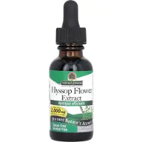 Natures Answer , Extrait de Fleur d'Hysope, Sans Alcool, 2 000 mg, 1 fl oz (30 ml)