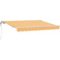 vidaXL Store à rallonge couleur sable 4 x 3 m en toile et aluminium