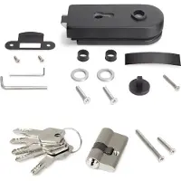 Emuca 1026314 Door Lock Cylinder Argenté