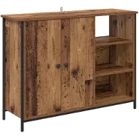 vidaXL Buffet vieux bois 100 x 33 x 75 cm Bois composite