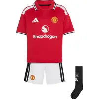 Adidas Manchester United 26/27 Home Short Sleeve Junior Set Rouge 24 Months-3 Years Enfants