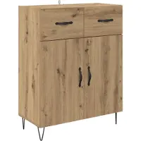 vidaXL Sideboard Chêne Artisan 69,5 x 34 x 90 cm Matériau dérivé du bois