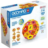 Geomag Panneaux Classic Recyclés Warm Master 388 Pcs