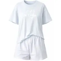 LEAFLETIC Shorty 'Women’s Nightwear set' bleu clair
