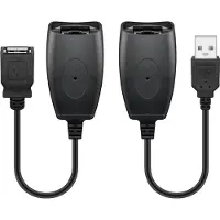 Goobay Adaptateur d'extension USB Ethernet 40 m - Noir