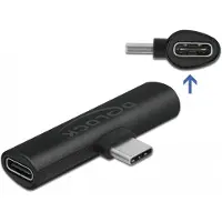 DeLOCK Adapter USB Type-C zu 2 x USB Type-C PD schwarz