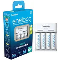 Panasonic chargeur USB BQ-CC61 avec 4 piles AA rechargeables