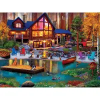 Master Pieces Puzzle Lazy Days - Cabane Dans La Crique - 500 à 999 pièces