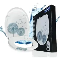 Wenko Siège de WC Abattant de WC Abattant de WC à fermeture automatique Siège de WC Astera