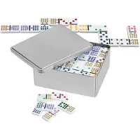 Philos 3629 - Domino, Doppel 15 - in Blechdose 4014156036291
