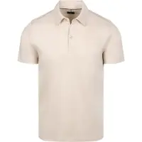 State of Art Polo Jersey Interlock Blanc Cassé