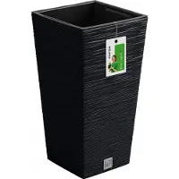 Prosperplast FURU SQUARE Pot de fleurs - Anthracite (24 x 24 x 45 cm)