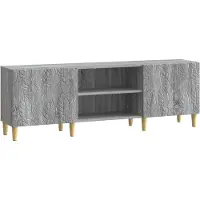 vidaXL Meuble TV 150 x 31 x 50 cm, gris, bois de Sonoma