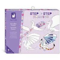 Janod Kit de dessin - Fantasy Apprendre à dessiner pas à pas - Jouets créatifs