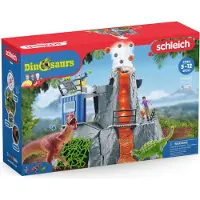 Schleich 42564 Dinosaurs 42564 Große Vulkan Expedition Spielfiguren-Set