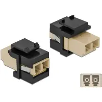DeLOCK Keystone Modul LC Duplex Buchse zu LC Duplex Buchse