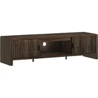 En.casa Meuble TV 'Lukkodso' avec 3 compartiments et 2 portes 150 x 40 x 40 cm imitation noyer
